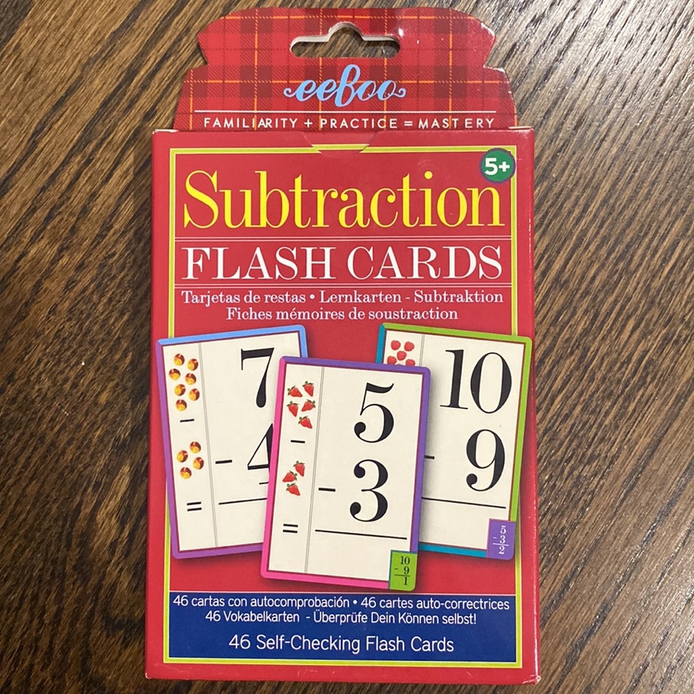 EEBOO Subtraction Flash Cards - Picture 2 of 3